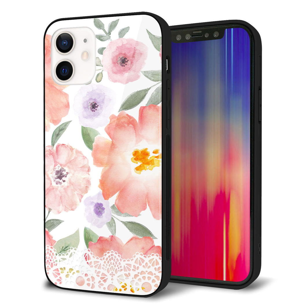 iPhone12 強化ガラス＆TPUスマホケース ガラプリ【SC944 ドゥ・パフューム２】