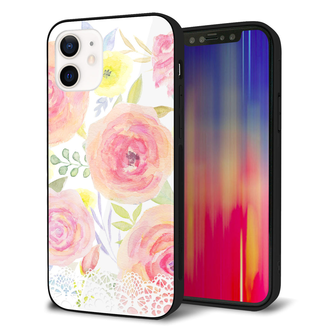 iPhone12 強化ガラス＆TPUスマホケース ガラプリ【SC945 ドゥ・パフューム３】