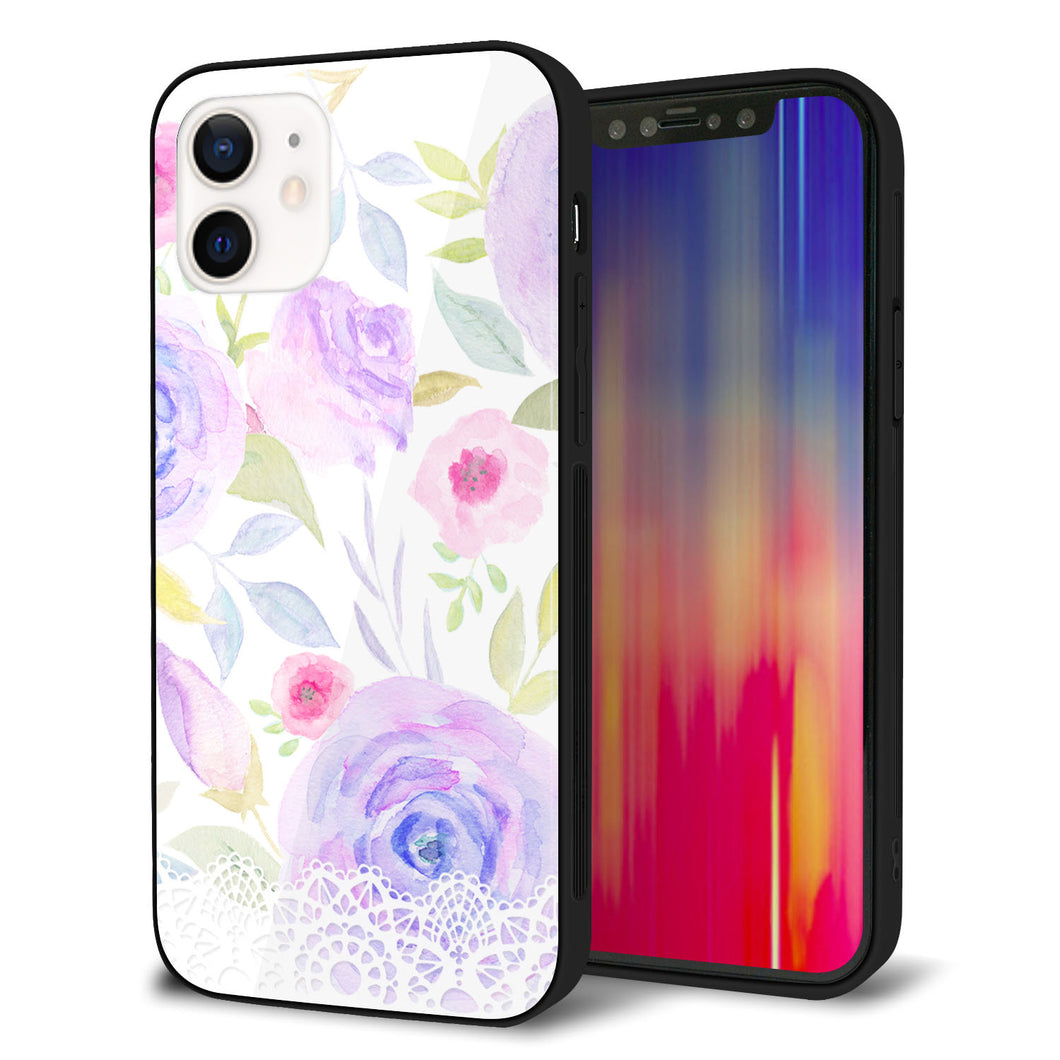 iPhone12 強化ガラス＆TPUスマホケース ガラプリ【SC946 ドゥ・パフューム４】