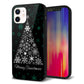 iPhone12 強化ガラス＆TPUスマホケース ガラプリ【XA808 聖なるツリー】