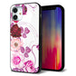 iPhone12 mini 強化ガラス＆TPUスマホケース ガラプリ【116 ６月のバラ】