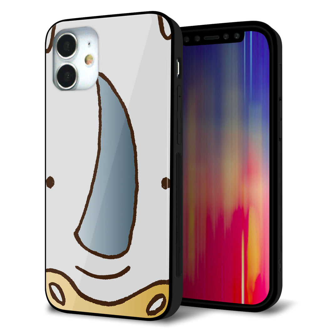 iPhone12 mini 強化ガラス＆TPUスマホケース ガラプリ【350 さい】