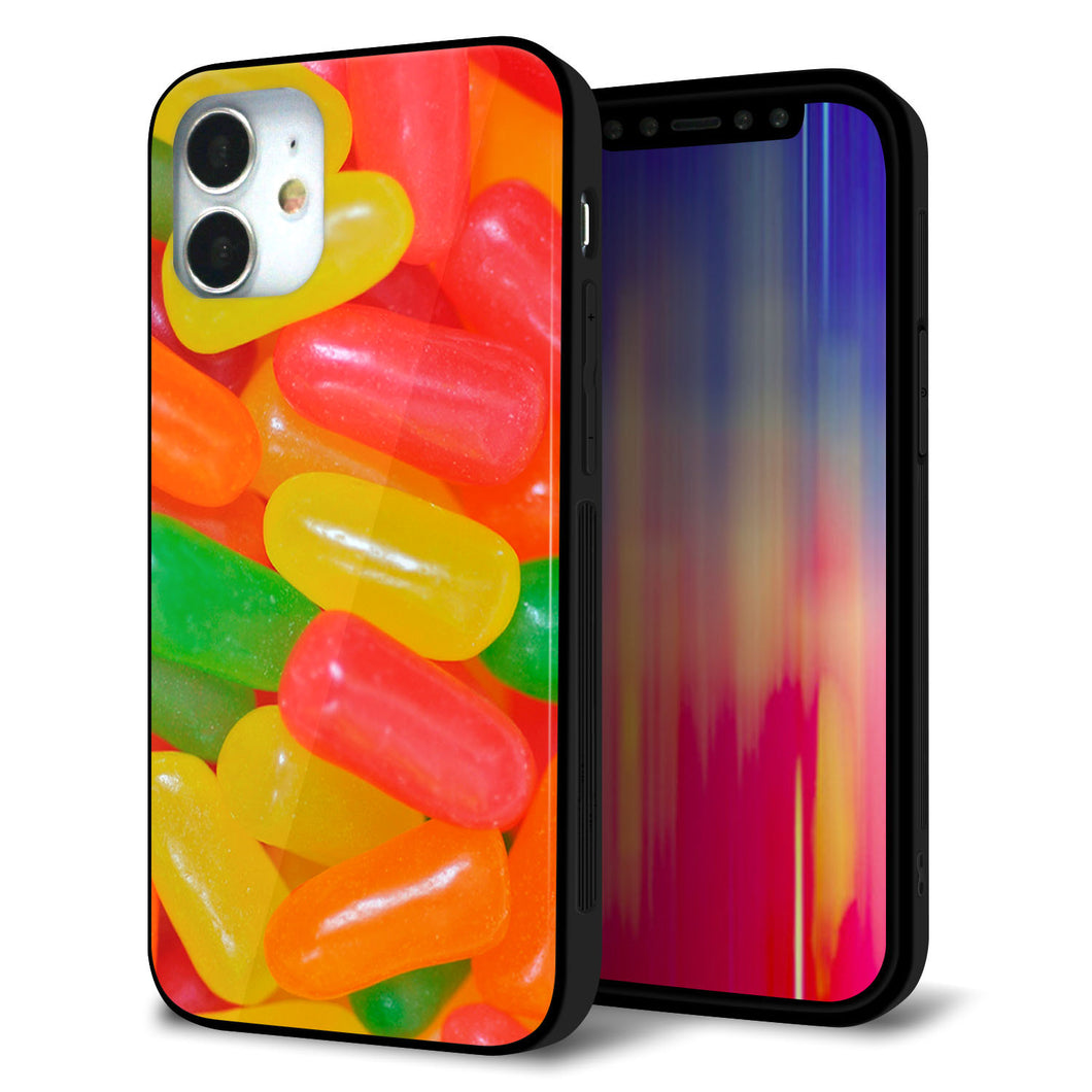 iPhone12 mini 強化ガラス＆TPUスマホケース ガラプリ【449 ジェリービーンズ】