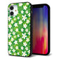 iPhone12 mini 強化ガラス＆TPUスマホケース ガラプリ【760 ジャスミンの花畑】