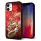 iPhone12 mini 強化ガラス＆TPUスマホケース ガラプリ【1004 桜と龍】