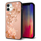 iPhone12 mini 強化ガラス＆TPUスマホケース ガラプリ【1178 ラブリーローズ】