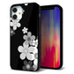 iPhone12 mini 強化ガラス＆TPUスマホケース ガラプリ【1334 桜のフレーム】