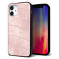 iPhone12 mini 強化ガラス＆TPUスマホケース ガラプリ【1340 かくれハート（桜色）】