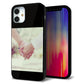 iPhone12 mini 強化ガラス＆TPUスマホケース ガラプリ【KM875 カップル】