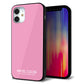 iPhone12 mini 強化ガラス＆TPUスマホケース ガラプリ【KM899 パステルカラー(パステルピンク)】