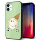 iPhone12 mini 強化ガラス＆TPUスマホケース ガラプリ【MA902 アイスクリーム】