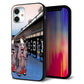 iPhone12 mini 強化ガラス＆TPUスマホケース ガラプリ【MA966 花魁 B】
