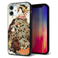 iPhone12 mini 強化ガラス＆TPUスマホケース ガラプリ【MA967 花魁 C】