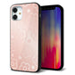 iPhone12 mini 強化ガラス＆TPUスマホケース ガラプリ【SC843 エンボス風デイジーシンプル（ローズピンク）】