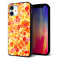 iPhone12 mini 強化ガラス＆TPUスマホケース ガラプリ【SC867 リバティプリント フルールドパルファン（イエロー）】