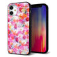 iPhone12 mini 強化ガラス＆TPUスマホケース ガラプリ【SC874 リバティプリント プレスドフラワー（ピンク）】