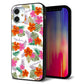 iPhone12 mini 強化ガラス＆TPUスマホケース ガラプリ【SC884 ハワイアンアロハレトロ（ホワイト）】