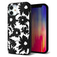 iPhone12 mini 強化ガラス＆TPUスマホケース ガラプリ【SC916 花柄モノトーン 05】