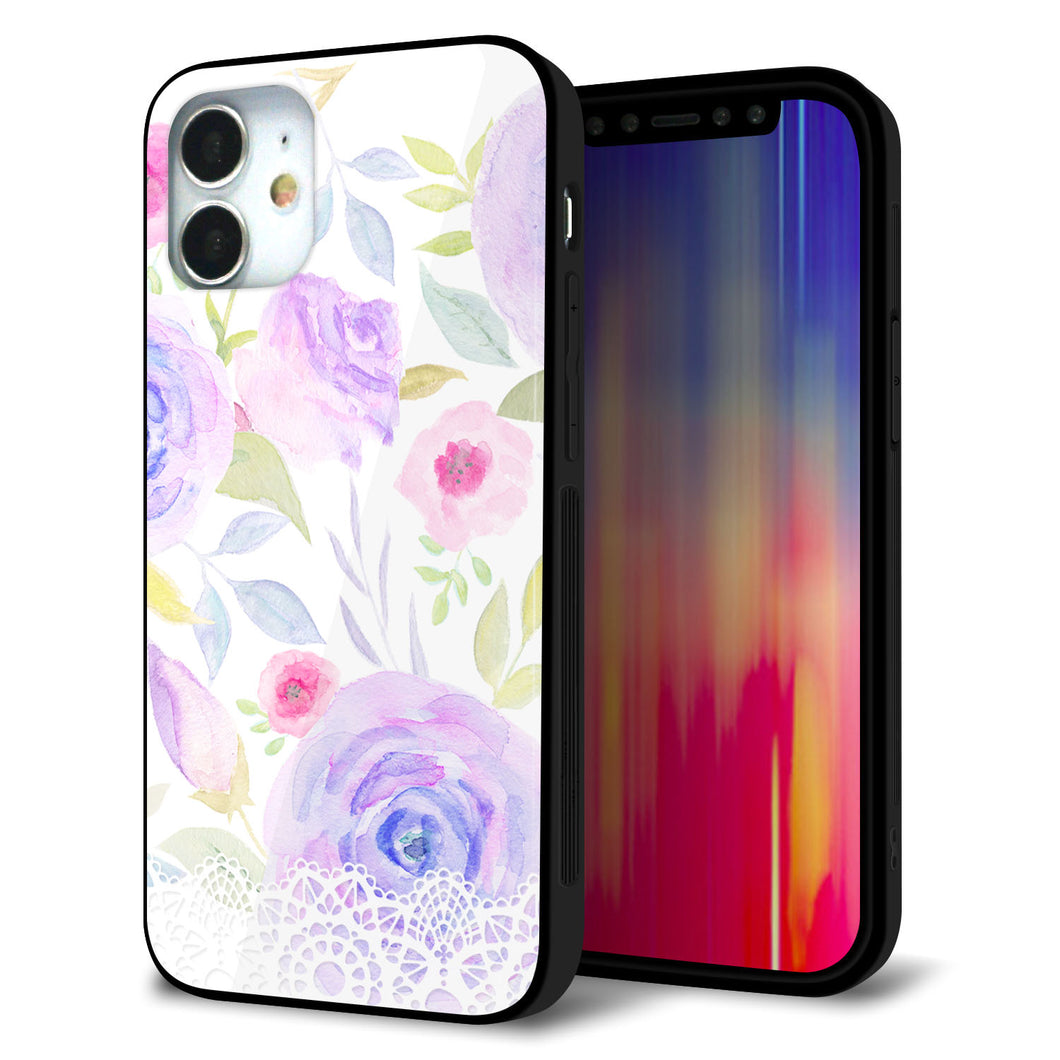 iPhone12 mini 強化ガラス＆TPUスマホケース ガラプリ【SC946 ドゥ・パフューム４】