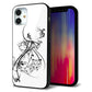 iPhone12 mini 強化ガラス＆TPUスマホケース ガラプリ【VA832 パンサーと美女】