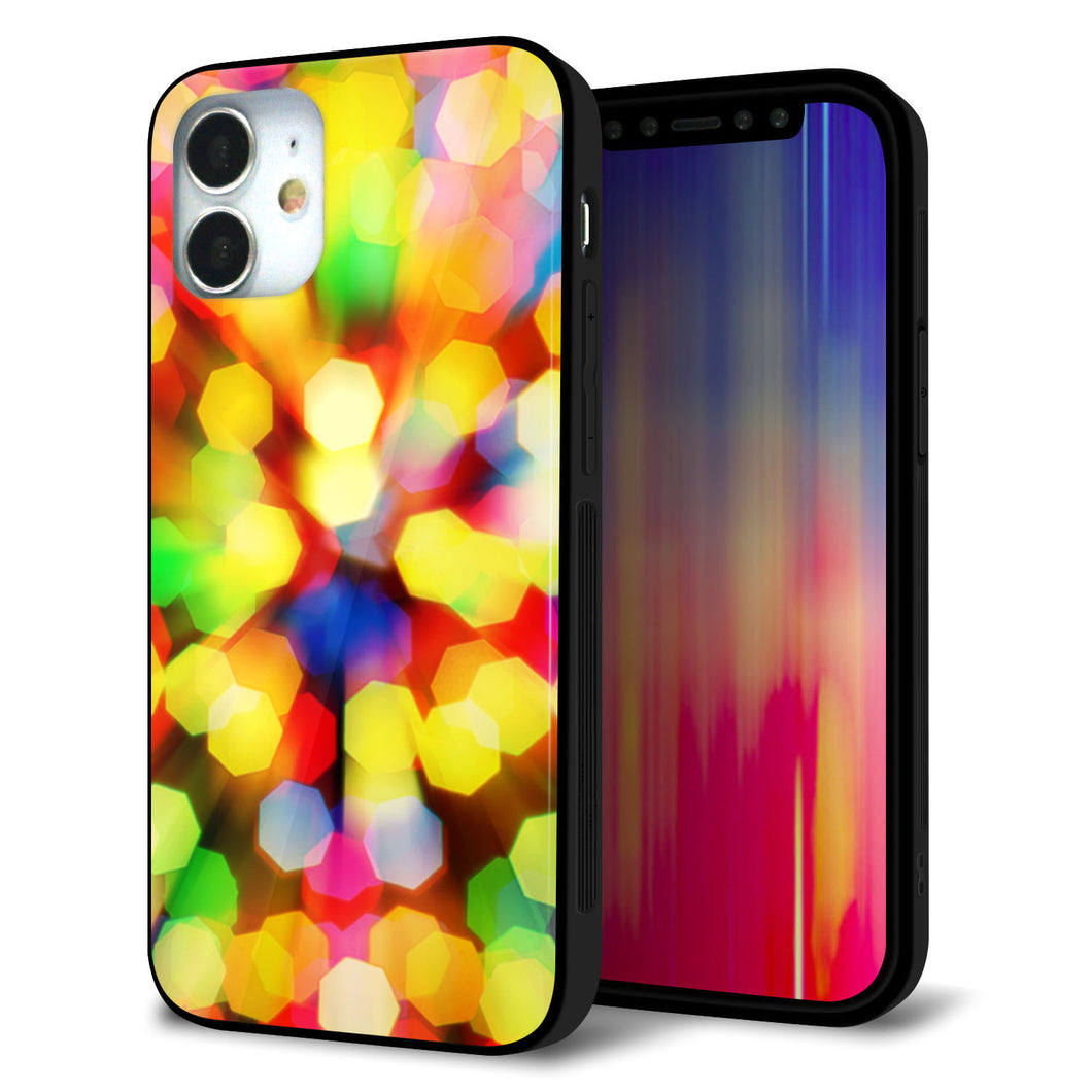 iPhone12 mini 強化ガラス＆TPUスマホケース ガラプリ【VA874 未来へのワープ】