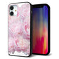 iPhone12 mini 強化ガラス＆TPUスマホケース ガラプリ【YI885 フラワー６】