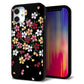 iPhone12 mini 強化ガラス＆TPUスマホケース ガラプリ【YJ323 和柄 なでしこ】