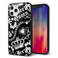 iPhone12 Pro 強化ガラス＆TPUスマホケース ガラプリ【187 ゴージャス クラウン】