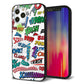 iPhone12 Pro 強化ガラス＆TPUスマホケース ガラプリ【271 アメリカン キャッチコピー】