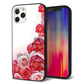 iPhone12 Pro 強化ガラス＆TPUスマホケース ガラプリ【299 薔薇の壁】