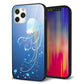 iPhone12 Pro 強化ガラス＆TPUスマホケース ガラプリ【362 ジェリーフィシュ】