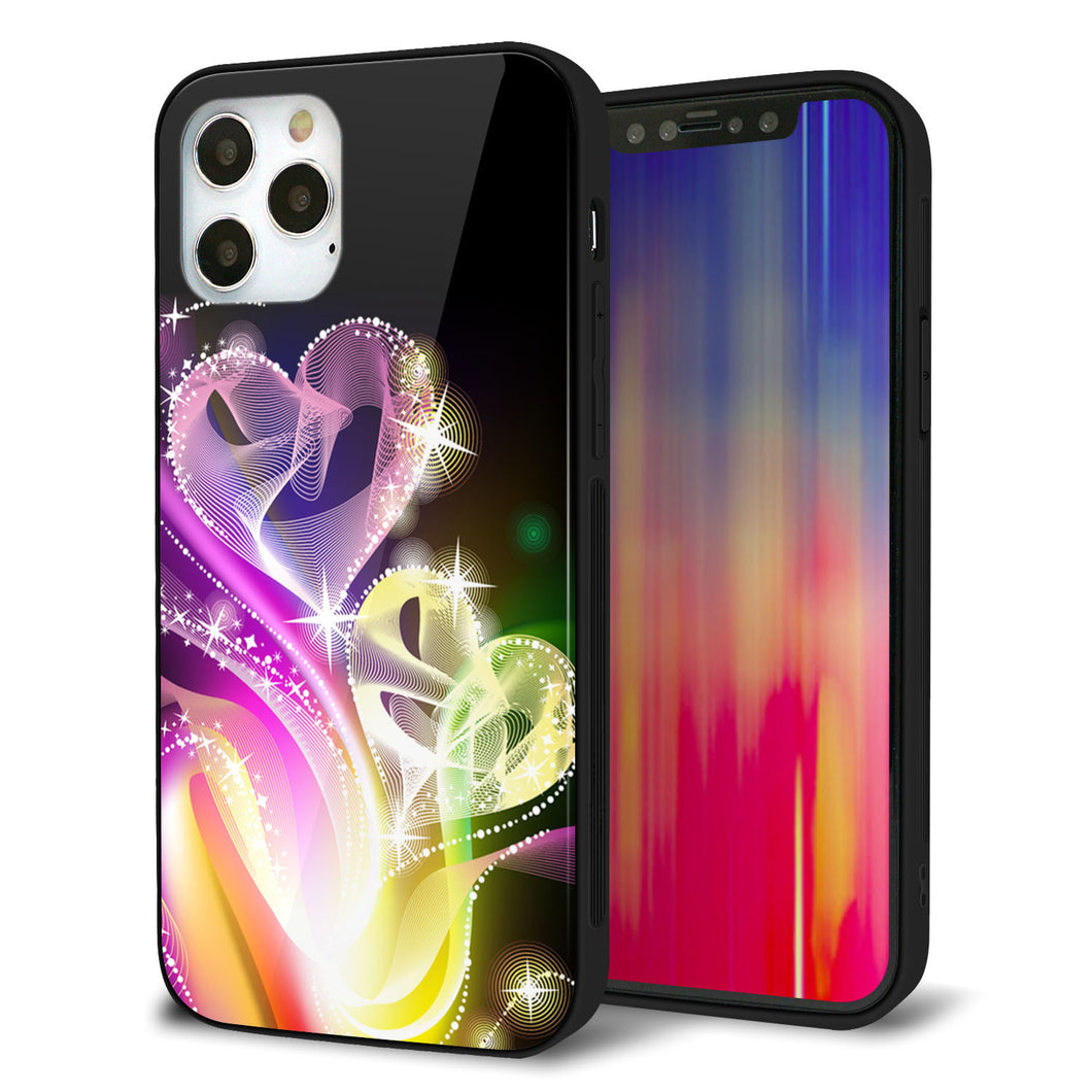 iPhone12 Pro 強化ガラス＆TPUスマホケース ガラプリ【386 光の軌跡】