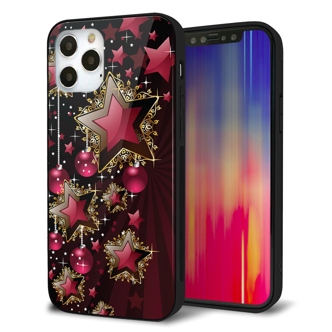 iPhone12 Pro 強化ガラス＆TPUスマホケース ガラプリ【434 星の壁】