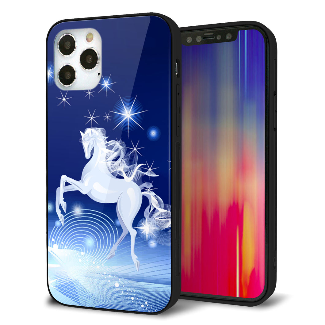 iPhone12 Pro 強化ガラス＆TPUスマホケース ガラプリ【436 ペガサス】