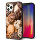 iPhone12 Pro 強化ガラス＆TPUスマホケース ガラプリ【442 クッキー mix】