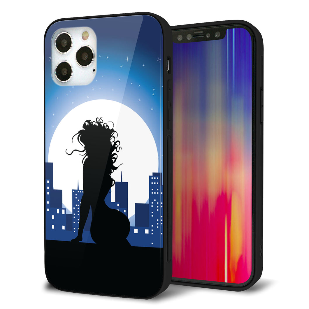 iPhone12 Pro 強化ガラス＆TPUスマホケース ガラプリ【482 夜の窓辺】
