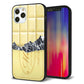 iPhone12 Pro 強化ガラス＆TPUスマホケース ガラプリ【553 板チョコ?ホワイト】