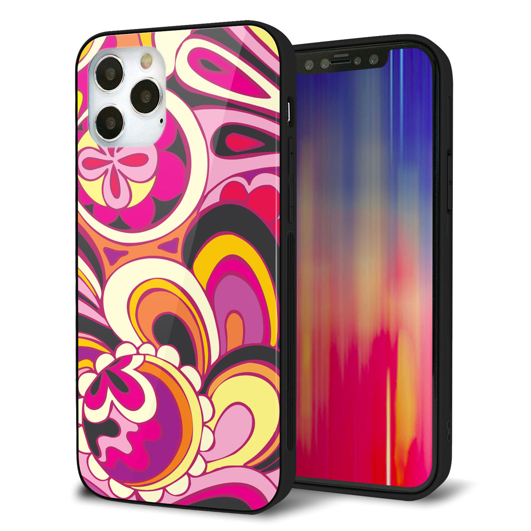 iPhone12 Pro 強化ガラス＆TPUスマホケース ガラプリ【586 ブローアップカラー】
