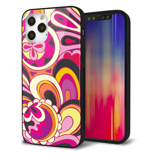 iPhone12 Pro 強化ガラス＆TPUスマホケース ガラプリ【586 ブローアップカラー】
