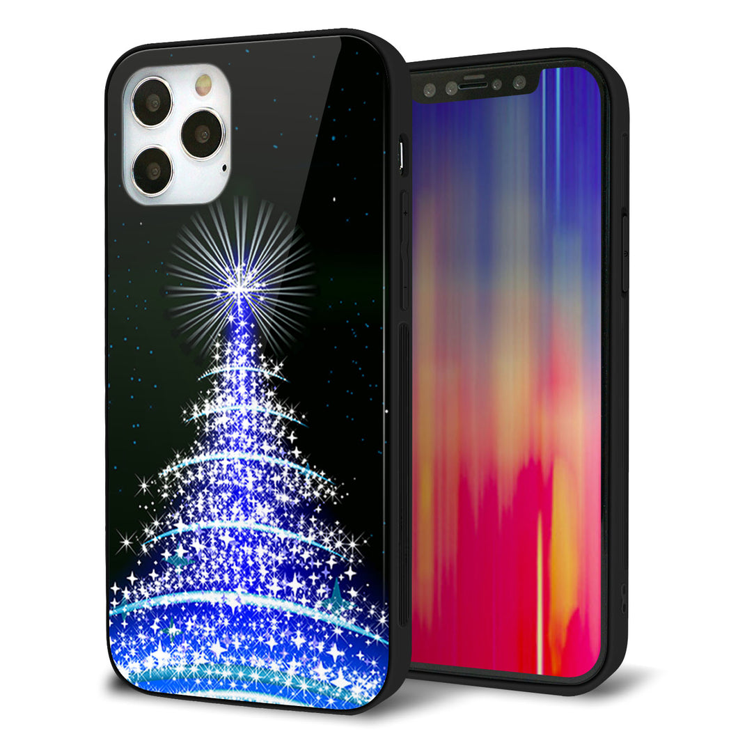 iPhone12 Pro 強化ガラス＆TPUスマホケース ガラプリ【589 ブルーライトツリー】
