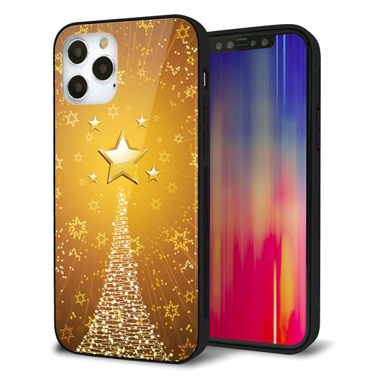 iPhone12 Pro 強化ガラス＆TPUスマホケース ガラプリ【590 光の塔】