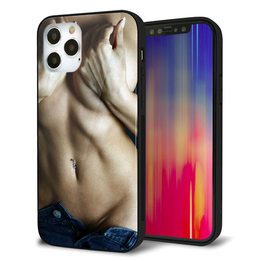 iPhone12 Pro 強化ガラス＆TPUスマホケース ガラプリ【602 ボディライン】