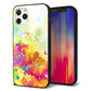 iPhone12 Pro 強化ガラス＆TPUスマホケース ガラプリ【647 ハイビスカスと蝶】