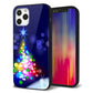 iPhone12 Pro 強化ガラス＆TPUスマホケース ガラプリ【720 白銀のクリスマスツリー】