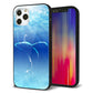 iPhone12 Pro 強化ガラス＆TPUスマホケース ガラプリ【1047 海の守り神くじら】
