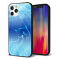 iPhone12 Pro 強化ガラス＆TPUスマホケース ガラプリ【1048 海の守り神イルカ】