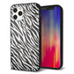 iPhone12 Pro 強化ガラス＆TPUスマホケース ガラプリ【1057 デザインゼブラ（GL）】