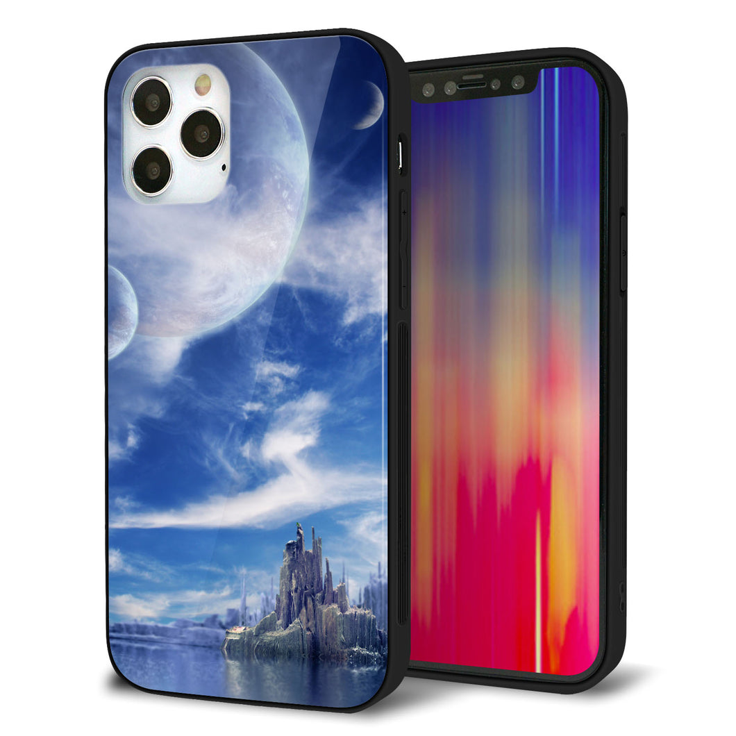 iPhone12 Pro 強化ガラス＆TPUスマホケース ガラプリ【1270 広がる宇宙】