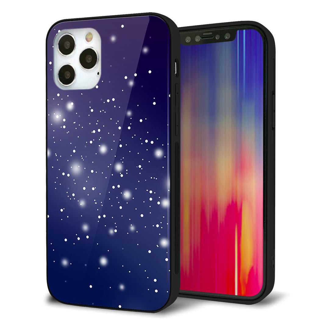 iPhone12 Pro 強化ガラス＆TPUスマホケース ガラプリ【1271 天空の川】