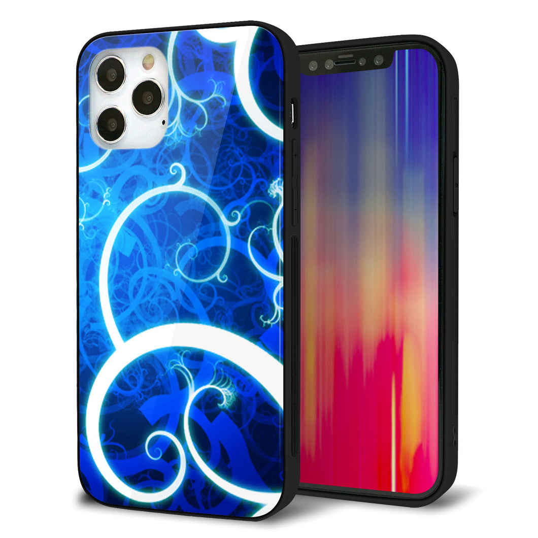 iPhone12 Pro 強化ガラス＆TPUスマホケース ガラプリ【EK850 神秘の草】